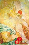 Homme avec 3 pommes
